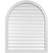 Ekena Millwork Round Top Surface Mount PVC Gable Vent: Functional, w/ 2"W x 1-1/2"P Brickmould Frame, 34"W x 42"H GVPRT34X4202SF - alternate 1